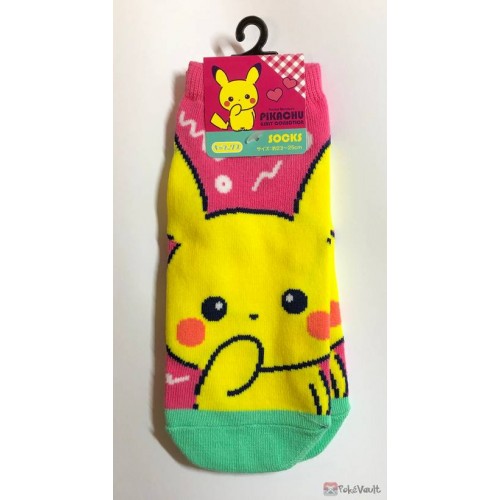 Pokemon Center 2019 Girly Collection Pikachu Adult Short Socks (Version #2) (Size 23-25cm)
