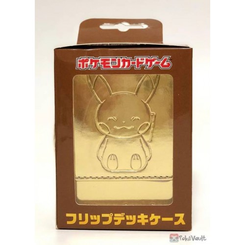 Pokemon Center Osaka Dx 2019 Grand Opening Gold Billiken Pikachu Large Size Leather Deck Box