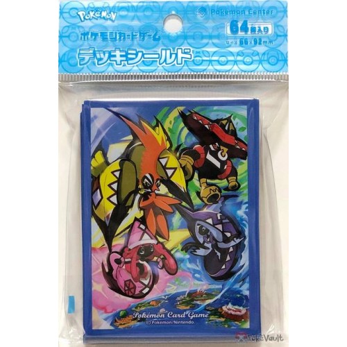 Pokemon Center 2019 Card shaped Tin Safety Pin Badge set Lightning Tapu Koko