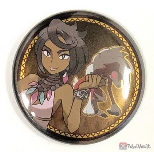Pokemon Center 2019 Alola Button Collection (Part A) Olivia Lycanroc Midnight Form Large Size Metal Button