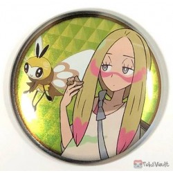 Pokemon Center 2019 Alola Button Collection (Part B) Mina Ribombee Large Size Metal Button