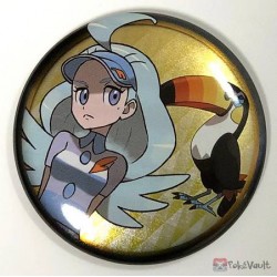Pokemon Center 2019 Alola Button Collection (Part B) Kahili Toucannon Large Size Metal Button