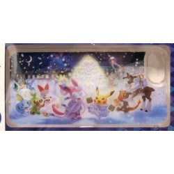 Pokemon Center 2019 Pokemon Frosty Christmas Campaign Sylveon Pikachu & Friends Pikachu iPhone 6/6s/7/8 Mobile Phone Hard Cover With Beads
