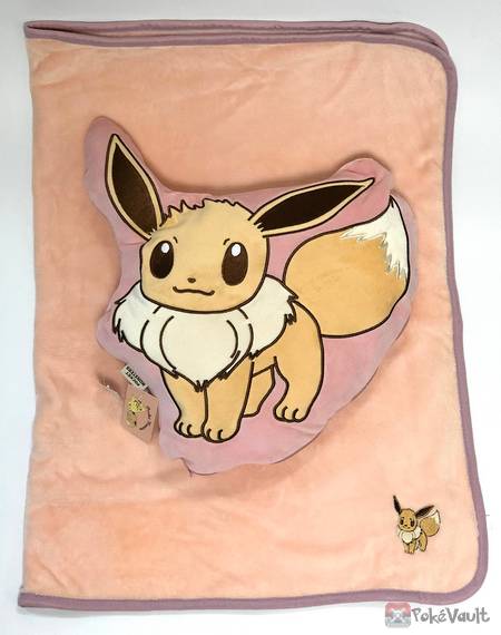 Pokemon Center 2018 Eevee Blanket In Plush Cushion