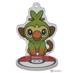 Pokemon Center 2019 Grookey Acrylic Plastic Character Keychain & Stand