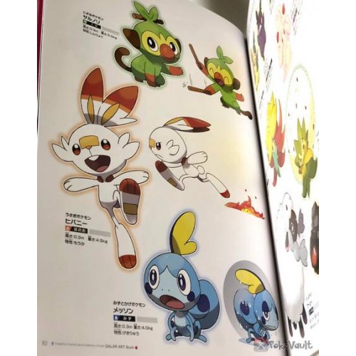 Pokemon Sword and Pokemon Shield GALAR ART Book Illustration