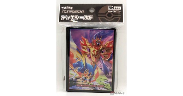 Pokemon Center 2019 Sword Shield Zacian Zamazenta Set Of 64 Deck Sleeves