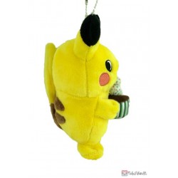 Pokemon Center 2020 Pokemon Nonburi Life Campaign Pikachu Mascot Plush Keychain