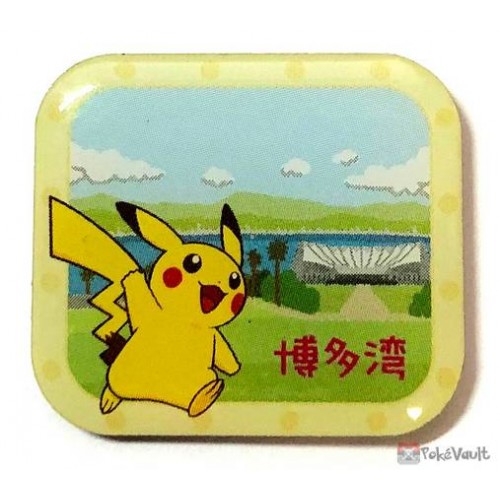 Pokemon Center Fukuoka 18 Pikachu Pin Badge 3 Hakata Bay
