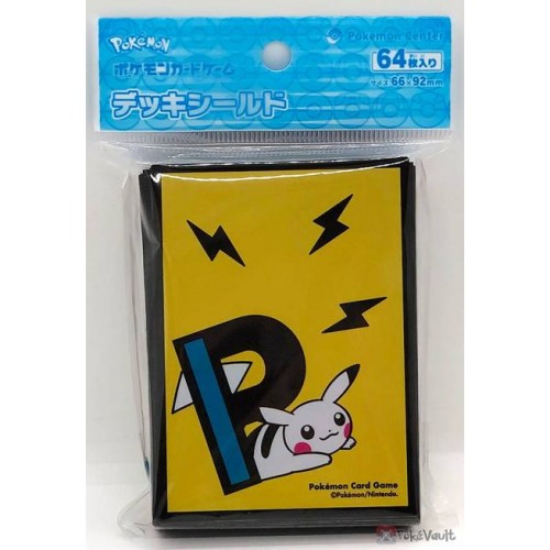 Pokemon Center Card Sleeves Japanese Pikachu Deck Shield Ash's Hat Sinnoh 64pcs 