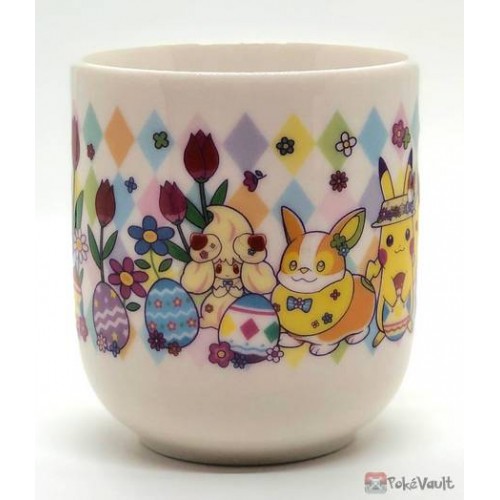 Pokemon Center Original Pokemon Easter Ceramic Mug with Lid Yamper Alcremie
