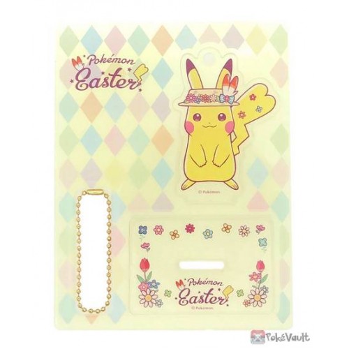 Pokemon Center Easter Pikachu Acrylic Plastic Stand Keychain