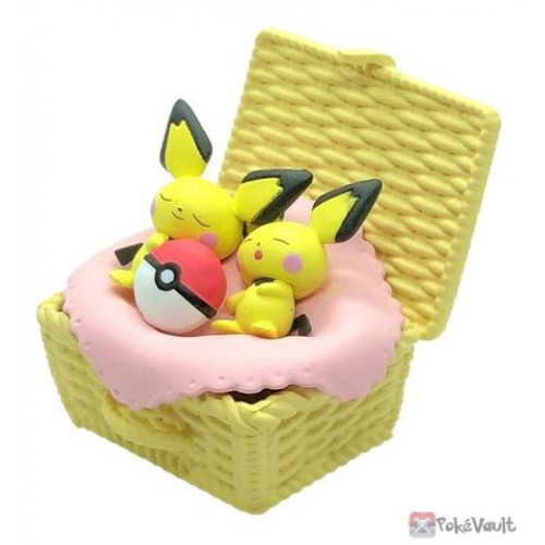 Re-ment Pokemon Napping IN Korb Figur CM Pichu & Pichu " Schiff IN Box 