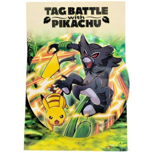 Pokemon Center 2020 Zarude Tag Battle Pikachu Large Metal Button