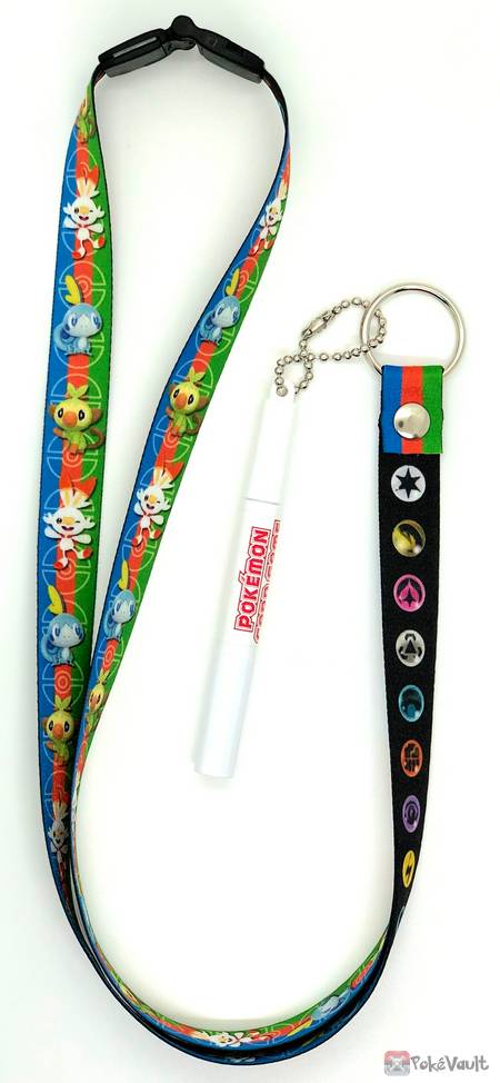 Pokemon Center Online 2020 Scorbunny Lanyard Neck Strap With Pen