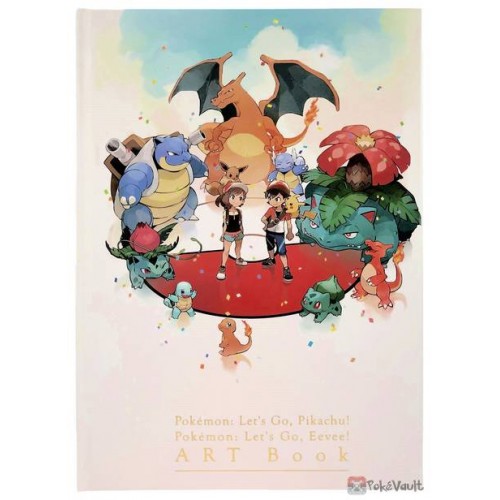 Pokemon Center 18 Lets Go Pikachu Eevee Hardcover Art Book