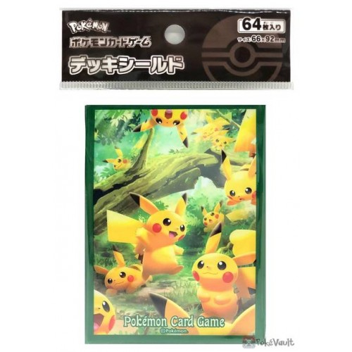 Pokemon Center Pikachu Forest Set Of 64 Deck Sleeves