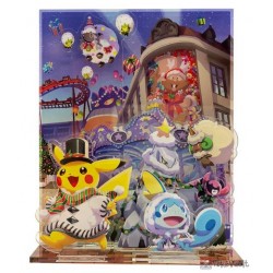 Pokemon Center 2020 Pikachu Christmas Wonderland Acrylic Plastic Stand #1