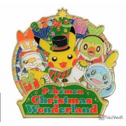 Pokemon Center 2020 Scorbunny Sobble Christmas Wonderland Pin Badge