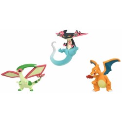 Pokemon 2020 Dragapult Charizard Flygon Takara Tomy Monster Collection Set Of 3 Figures