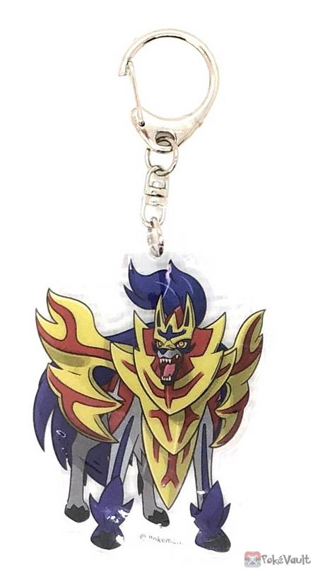 Pokemon Center 2021 Zamazenta Acrylic Plastic Keychain