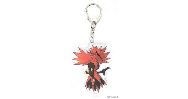 Pokemon Center 2021 Galarian Zapdos Acrylic Plastic Keychain