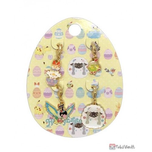 Pokemon Center 21 Scorbunny Natu Perap Wooloo Easter Set Of 4 Charms