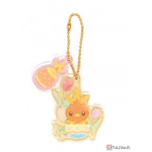 Pokemon Center 2021 Torchic Easter Acrylic Keychain Charm With Egg #4