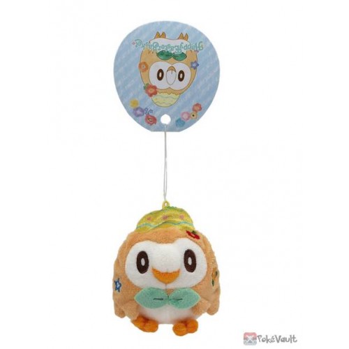 Licensed Rowlet Pokemon Plush Toys Soft Doll Key Chain Ring