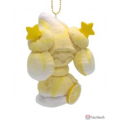 Pokemon Center 2021 Alcremie Mascot Plush Keychain (Lemon Cream)