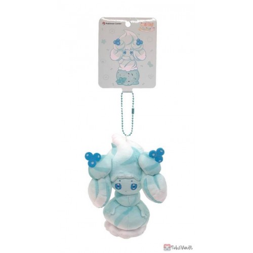 Pokemon Center 2021 Alcremie Mascot Plush Keychain (Mint Cream)