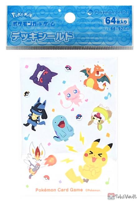 Pokemon Center 2021 Pika Pika Friends Set Of 64 Deck Sleeves