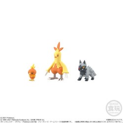 Pokemon 2021 Torchic Combusken Poochyena Bandai Pokemon Scale World Hoenn Region Figure
