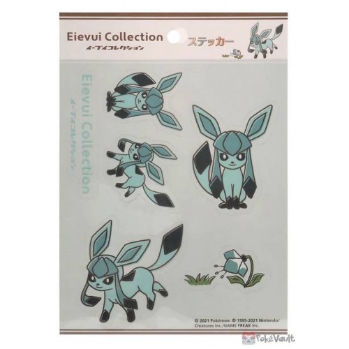 Pokemon Center 2021 Glaceon Eevee Collection Sticker Sheet