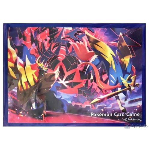 Pokemon Center Original Card Game Sleeve Shiny Zacian Shiny Zamazenta 64  sleeves