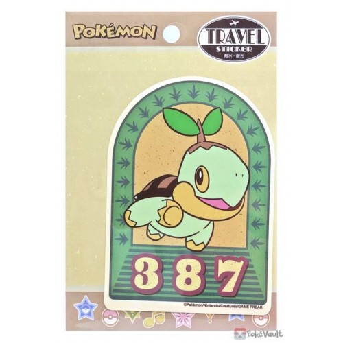 Pokemon 2021 Turtwig Large Retro Travel Sticker