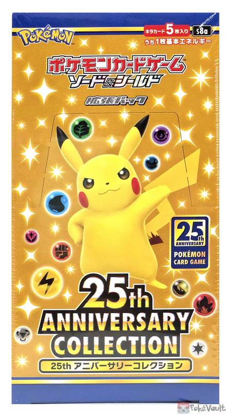 Pokemon 2021 S8a 25th Anniversary Collection Series Booster Box 16 Packs