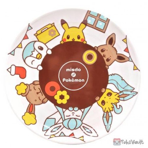 Pokemon 2021 Mr. Donut Glaceon Leafeon Eevee Christmas Ceramic Plate