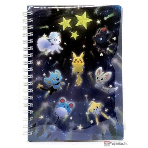 Pokemon Center 2021 Shinx Alolan Vulpix Speed Star Small Spiral Notebook