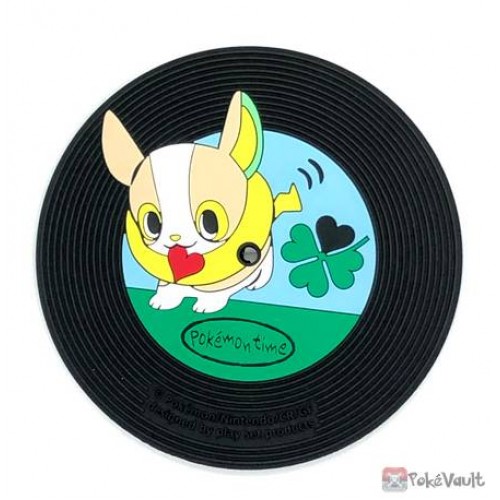 Pokemon Center 2022 Yamper Pokemon Time #12 Record Shaped Rubber Coaster