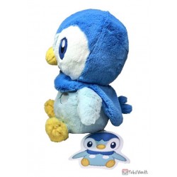 Pokemon Center 2022 Piplup Large Fluffy Hugging Plush Toy