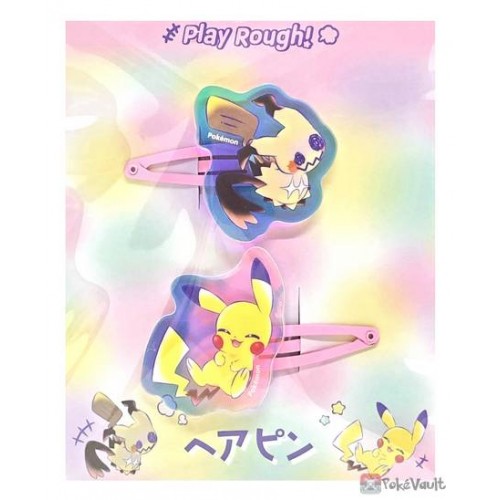 Pokemon Center 2022 Mimikyu Pikachu Set Of 2 Hair Pins