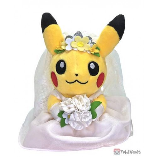Pokemon Center 2022 Pikachu Bride Garden Wedding Plush Toy (Western Style)