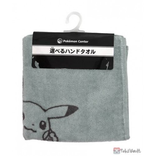 Pokemon Center 2022 Lovely Flowers With Pikachu Mini Hand Towel (Blue-Grey Version)