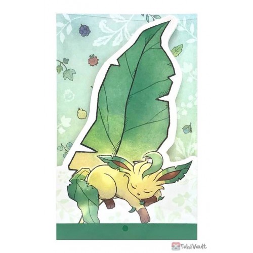Pokemon Center 2022 Leafeon Gifts Of The Forest Die Cut Memo Pad