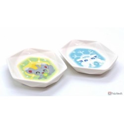 Pokemon Center 2022 Minccino Alolan Vulpix Evolution Stone Mamezara Set Of 2 Small Porcelain Plates