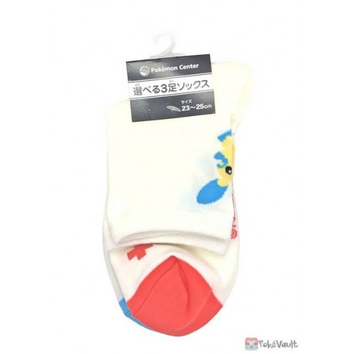 Pokemon Center 2022 Minun Plusle Adult Middle Length Socks (Size 23-25cm)
