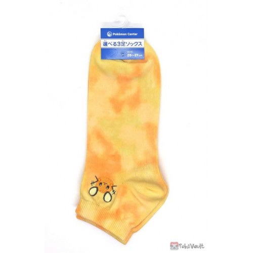 Pokemon Center 2022 Dedenne Tie Dye Embroidered Adult Short Socks (Size 25-27cm)