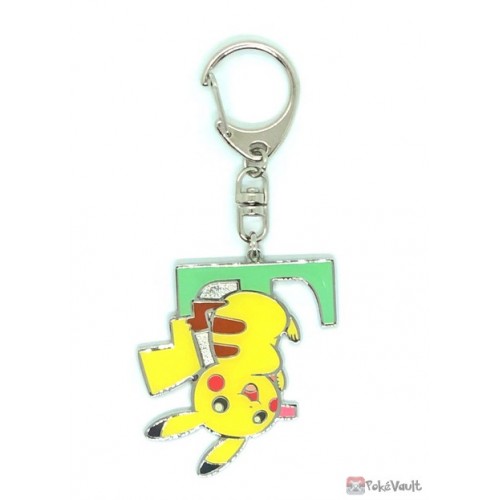 Pokemon Center 2022 Pikachu Handicraft Metal Keychain (Version T)