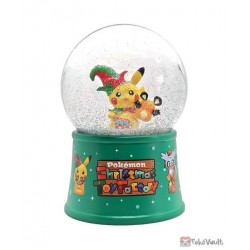 Pokemon Center 2022 Pikachu Dedenne Christmas Toy Factory Snow Globe